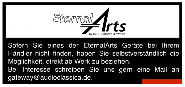 EternalArts Händler Hinweise ab Werk